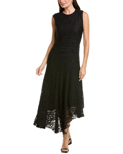 Ellen Tracy Lace Asymmetrical Dress In Animal Print