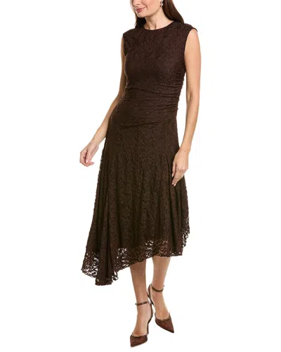 Ellen Tracy Lace Asymmetrical Dress In Multi