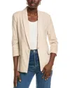 Ellen Tracy Linen-blend Blazer In Neutral