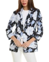 ELLEN TRACY ELLEN TRACY LINEN-BLEND BLAZER