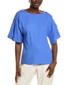 Ellen Tracy Linen-blend Dolman Top