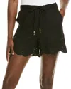Ellen Tracy Eyelet Embroidered Shorts In Black