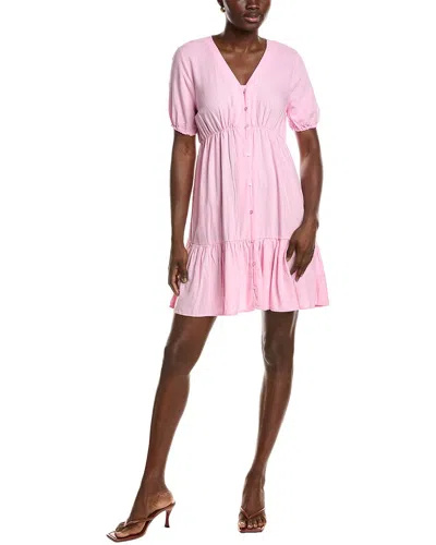 Ellen Tracy Linen-blend Mini Dress
