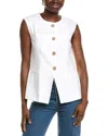 Ellen Tracy Linen-blend Vest