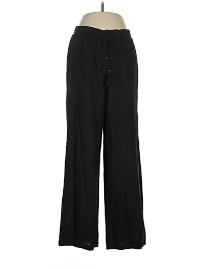 Pre-owned Ellen Tracy Linen Pants In Black