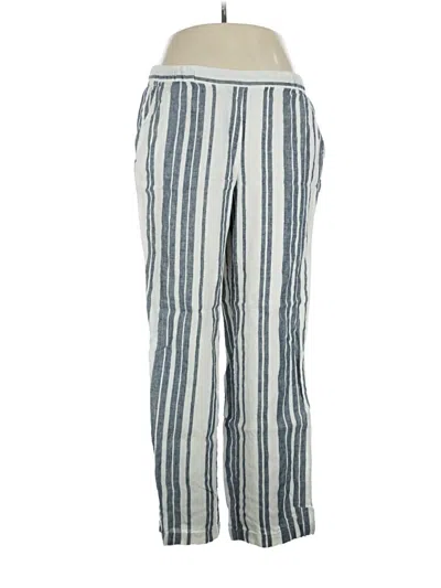 Pre-owned Ellen Tracy Linen Pants In Blue