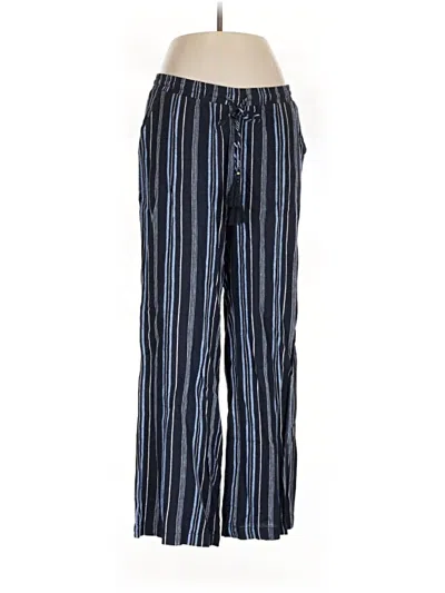 Pre-owned Ellen Tracy Linen Pants In Blue