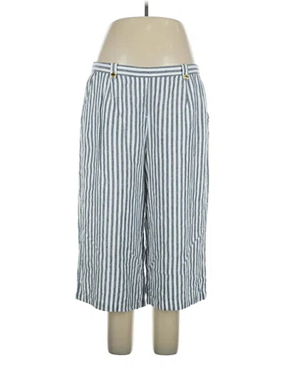 Pre-owned Ellen Tracy Linen Pants In Blue
