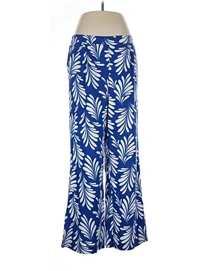 Pre-owned Ellen Tracy Linen Pants In Blue