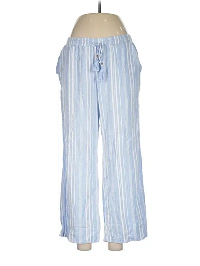 Pre-owned Ellen Tracy Linen Pants In Blue