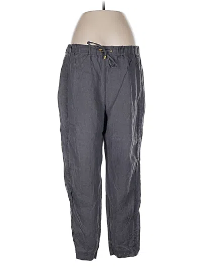 Pre-owned Ellen Tracy Linen Pants In Gray