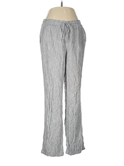 Pre-owned Ellen Tracy Linen Pants In Gray