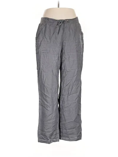 Pre-owned Ellen Tracy Linen Pants In Gray