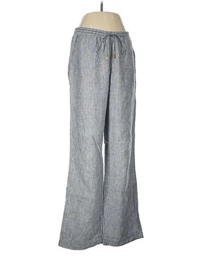Pre-owned Ellen Tracy Linen Pants In Gray
