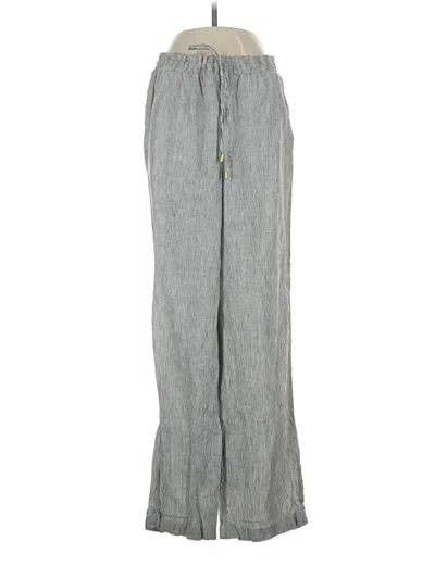 Pre-owned Ellen Tracy Linen Pants In Gray