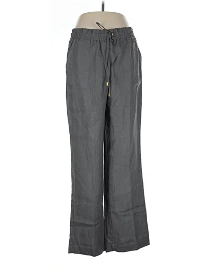 Pre-owned Ellen Tracy Linen Pants In Gray