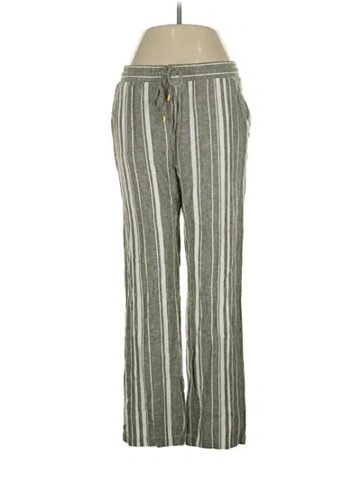 Pre-owned Ellen Tracy Linen Pants In Green