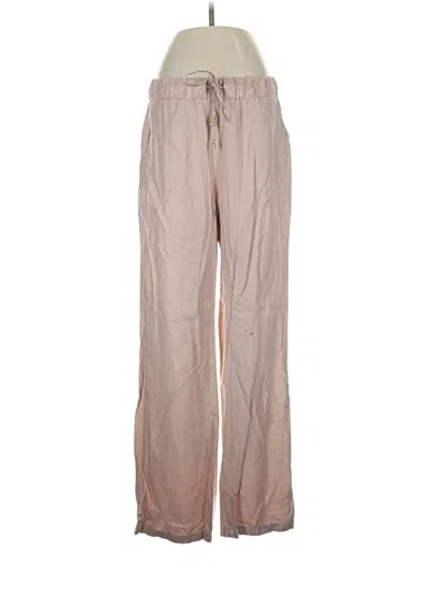 Pre-owned Ellen Tracy Linen Pants In Tan