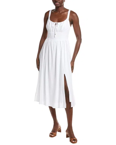 Ellen Tracy Linen-blend Maxi Dress In Multi