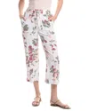 Ellen Tracy Linen-blend Pant In Multi