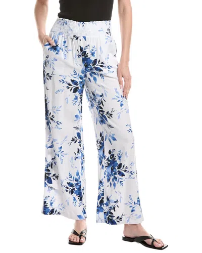 Ellen Tracy Linen-blend Pant In White