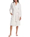 Ellen Tracy Plus Size Shawl-collar Chenille Robe In White