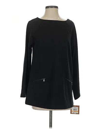 Pre-owned Ellen Tracy Long Sleeve T-shirt In Black
