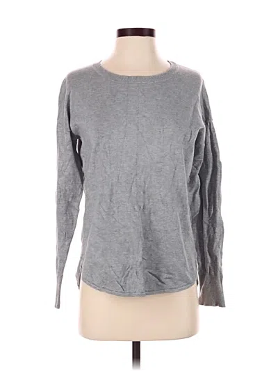 Pre-owned Ellen Tracy Long Sleeve T-shirt In Gray