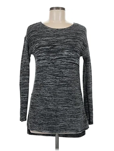 Pre-owned Ellen Tracy Long Sleeve T-shirt In Gray