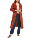 Ellen Tracy Double-breasted Trench Coat