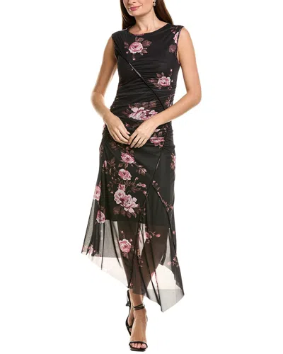 Ellen Tracy Mesh Dress In Black