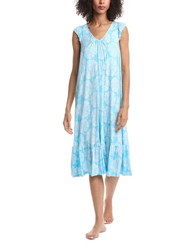 Ellen Tracy Midi Gown In Black