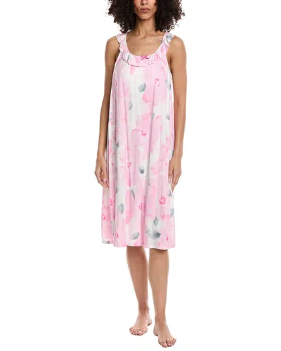 Ellen Tracy Midi Gown In Pink