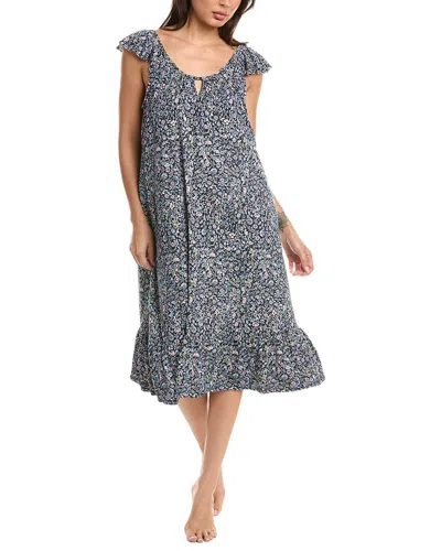 Ellen Tracy Midi Gown In Purple