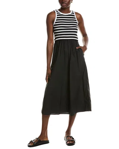 Ellen Tracy Mixed Media Midi Dress