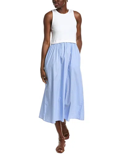 Ellen Tracy Mixed Media Midi Dress