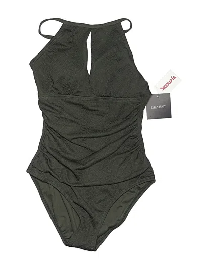 Ellen Tracy One Piece Swimsuit In Green