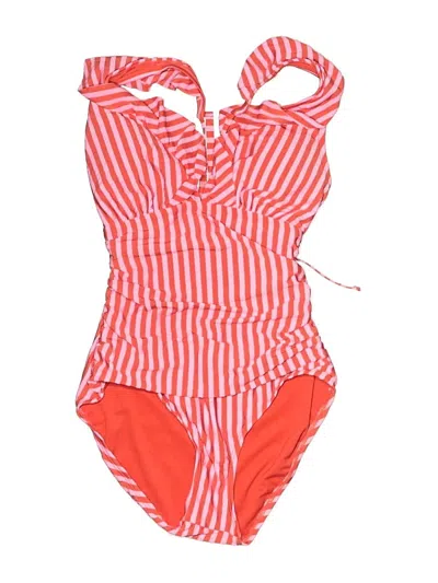 Pre-owned Ellen Tracy One Piece Swimsuit In Red