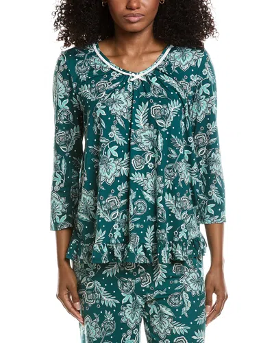 Ellen Tracy Pajama Top In Green