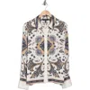 Ellen Tracy Placement Paisley Button-up Shirt In Multi