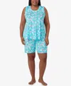 Ellen Tracy Plus Size Sleeveless Bermuda Pajama Set