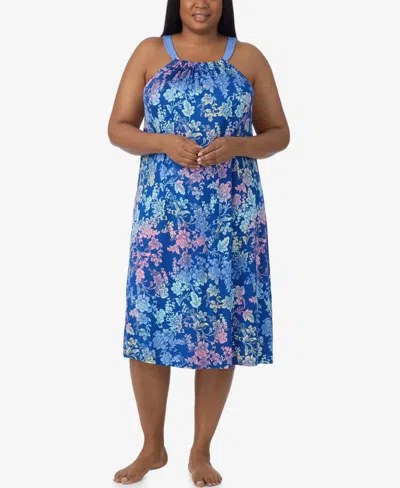 Ellen Tracy Plus Size Sleeveless Midi Nightgown