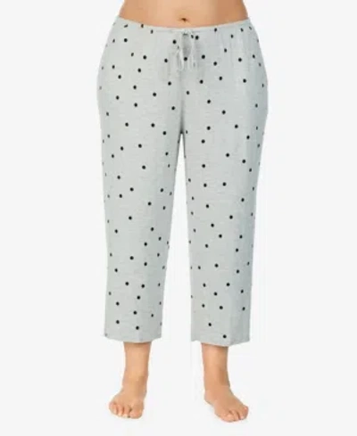 Ellen Tracy Plus Size Yours To Love Capri Pajama Pants In Grey Heather