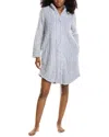 Ellen Tracy Plush Short Zip Robe In Blue