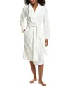 Ellen Tracy Plush Wrap Robe In White