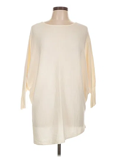 Pre-owned Ellen Tracy Poncho In Ivory