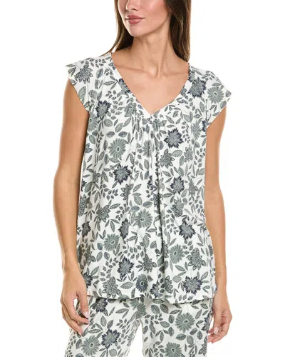 Ellen Tracy Printed Top In Multi