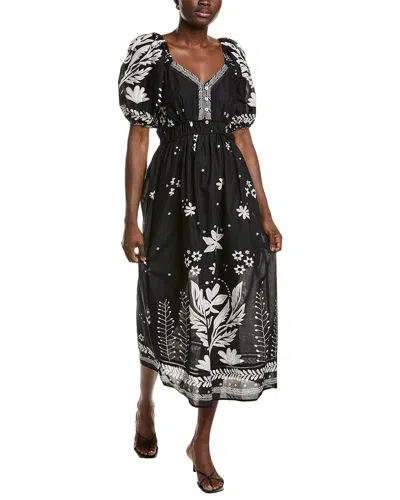 Ellen Tracy Puff Sleeve Maxi Dress