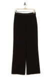Ellen Tracy Pull-on Satin Trousers In Black