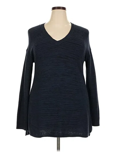 Pre-owned Ellen Tracy Pullover Sweater In Blue